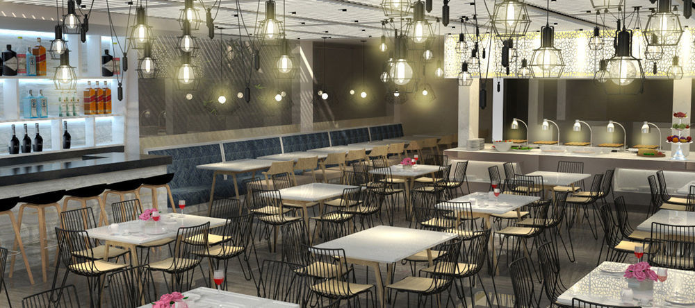 Henann Prime Beach Resort Balabag  Екстериор снимка Interior of the restaurant
